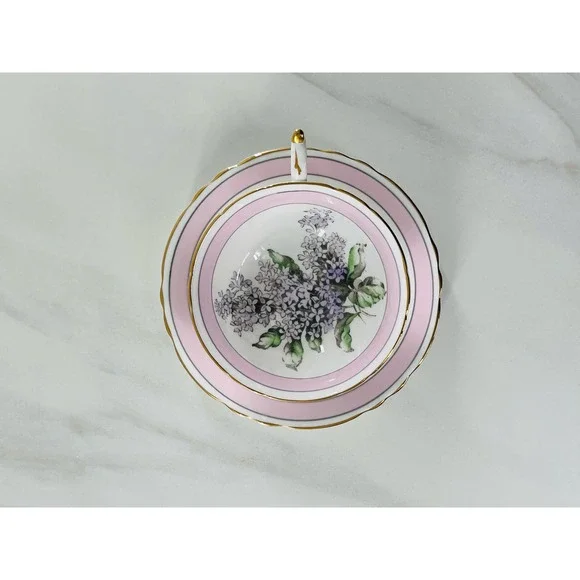 PARAGON Lilac Purple Pink Teacup & Saucer - Picture 6 of 9